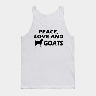 Goat - Peace, Loved and Goats Tank Top